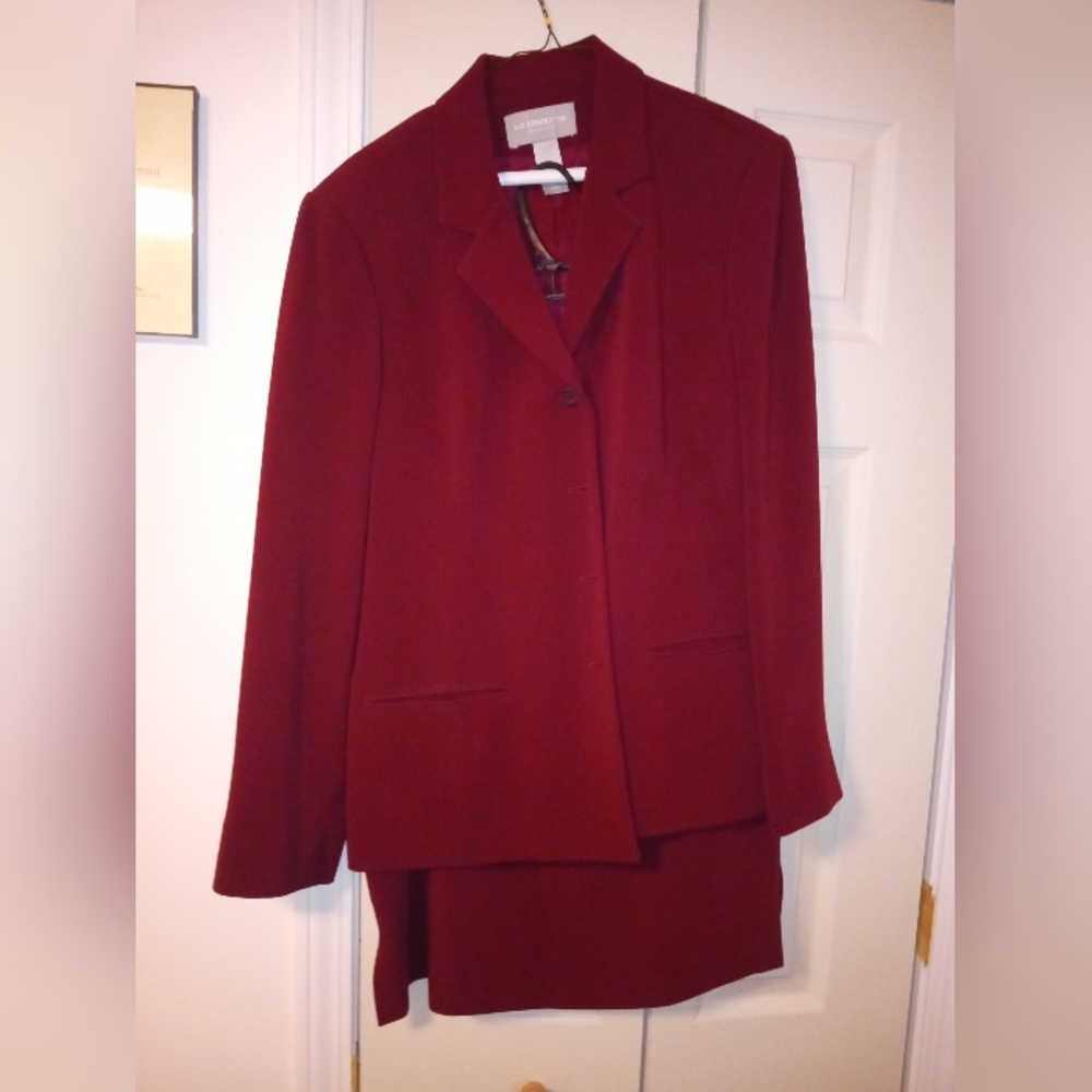 Liz Claiborne suit, jacket 14, skirt 12